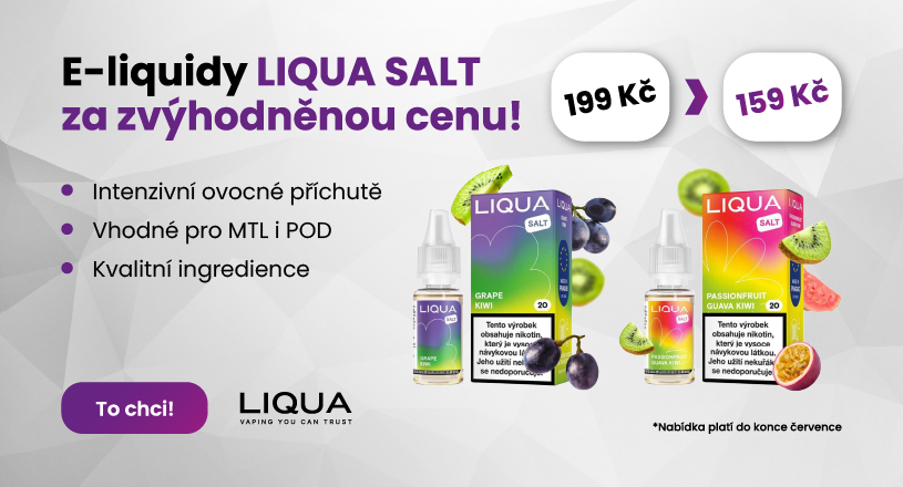 Liqua Salt za zvýhodněnou cenu!