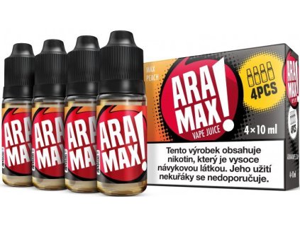 Broskev / Peach - Aramax liquid - 4X10ML (Nikotin 3 mg)