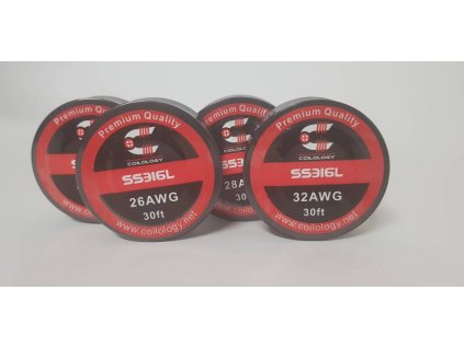 Coilology Nerezový drát SS316L - 10m (Průměr drátu 0,2 mm)