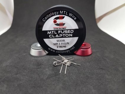 coilology nerezovy drat ss316l mtl fused clapton 3 04 m