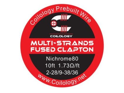 coilology nichromovy drat ni80 multi strands fused clapton 3 04 m