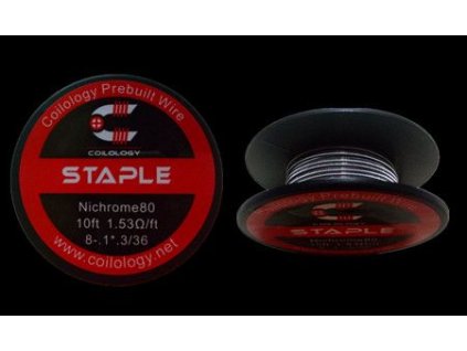 Coilology nichromový drát Ni80 - Staple - 3,04 m (TYP 1* 3/36)