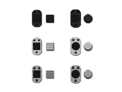 Dovpo ABYSS button kit (TYP Brushed Steel (circle))