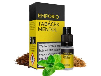 E-liquid Emporio - Tabáček Mentol 10ml (Nikotin 0 mg - BEZ NIKOTINU)