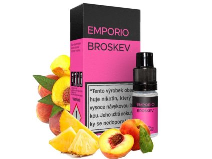 E-liquid Emporio - Broskev 10ml (Nikotin 0 mg BEZ NIKOTINU - Kolek Q)