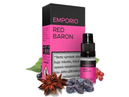 E-liquid Emporio - Red Baron 10ml (Nikotin 0 mg BEZ NIKOTINU - Kolek Q)