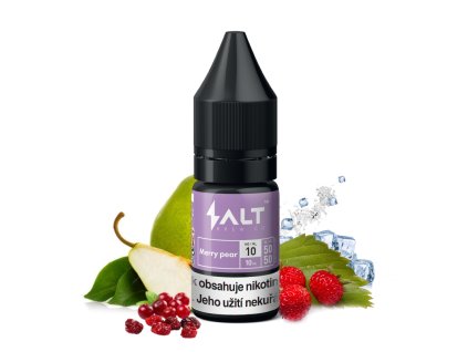 E-liquid Salt Brew Co 10ml - Merry Pear / Ledová hruška s jahodou (Nikotin 10 mg)
