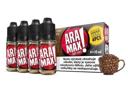 Káva / Coffee - Aramax liquid - 4X10ML (Nikotin 3 mg)