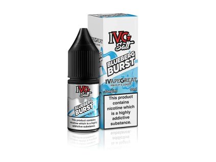Nikotinová Sůl IVG Salt - Blueberg Burst / Chladivá ovocná směs 10ml (Nikotin 10 mg)