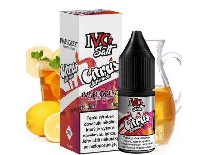 Nikotinová Sůl IVG Salt - Citrus Lemonade / Citrusová limonáda 10ml (Nikotin 10 mg)