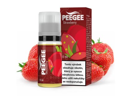 PEEGEE - Jahoda / Strawberry 10ml 30/70 VG/PG (Nikotin 6 mg)