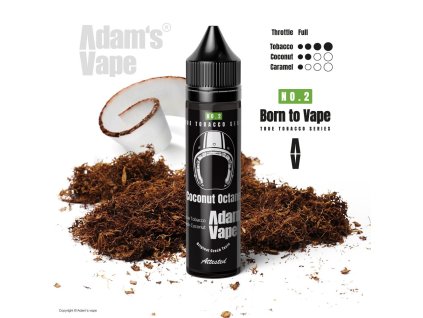 prichut adams vape coconut octane tabak s kokosem a karamelem 12ml snv