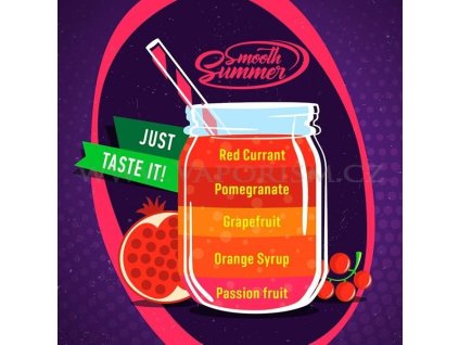 prichut big mouth smooth summer granatove jablko a pomerancovy sirup 10ml