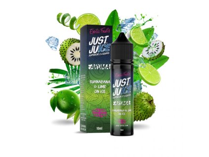 Příchuť Just Juice - Exotic - Guanabana & Lime On Ice 10ml SnV