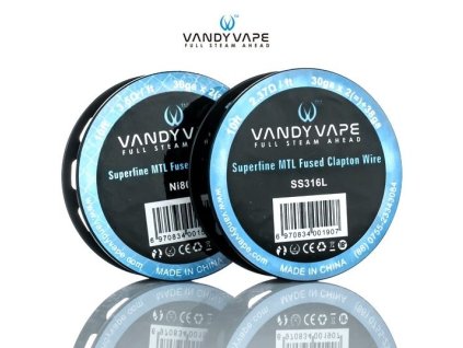 Vandy Vape nerezový drát Superfine MTL Fused Clapton SS316L, 3,04m (TYP Varianta 1 - 30ga*2 + 38ga)