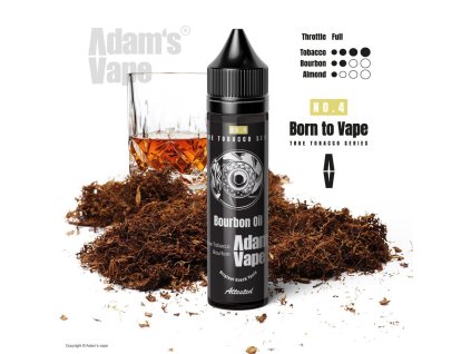 prichut adams vape bourbon oil tabak s bourbonem a mandlemi 12ml snv