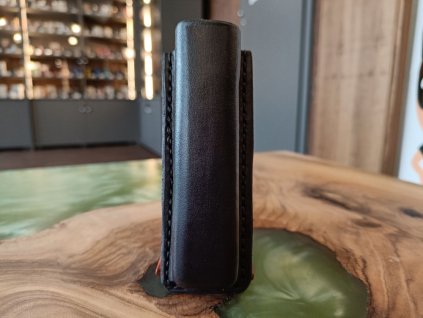 Kožené pouzdro C pro elektronické cigarety (Barva Černá)