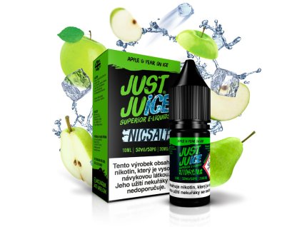 nikotinova sul just juice salt apple and pear on ice ledove jablko a hruska 20mg ml