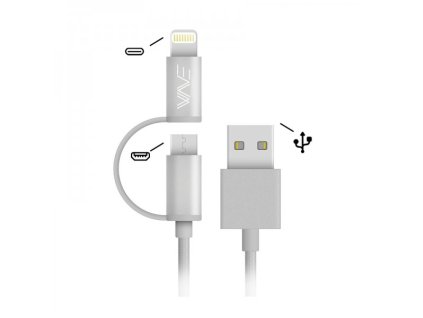 wave concept kabel 2v1 micro usb lightning