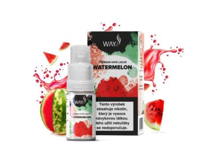 E-liquid Way To Vape - Watermelon 10ml (Nikotin 0 mg - BEZ NIKOTINU)
