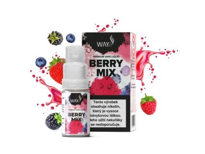 E-liquid Way To Vape - Berry Mix 10ml (Nikotin 0 mg - BEZ NIKOTINU)