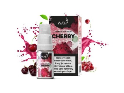 E-liquid Way To Vape - Cherry 10ml (Nikotin 0 mg - BEZ NIKOTINU)