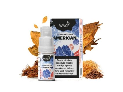 E-liquid Way To Vape - American 10ml (Nikotin 0 mg - BEZ NIKOTINU)