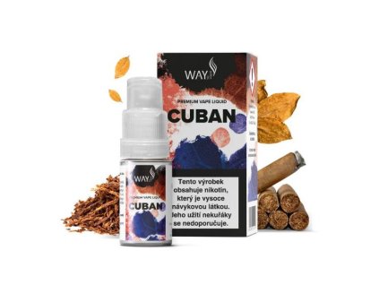 E-liquid Way To Vape - Cuban 10ml (Nikotin 0 mg - BEZ NIKOTINU)
