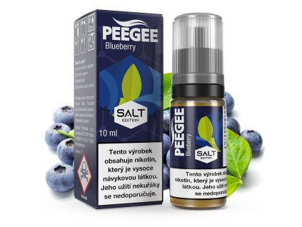 PEEGEE Salt - Borůvka / Blueberry 10ml (Nikotin 10 mg)