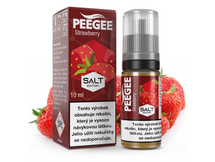 PEEGEE Salt - Jahoda / Strawberry 10ml (Nikotin 10 mg)