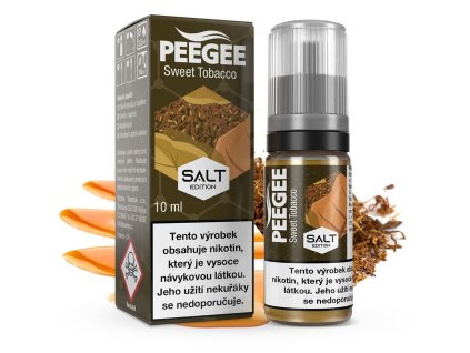 PEEGEE Salt - Sladký tabák / Sweet Tobacco 10ml (Nikotin 10 mg)