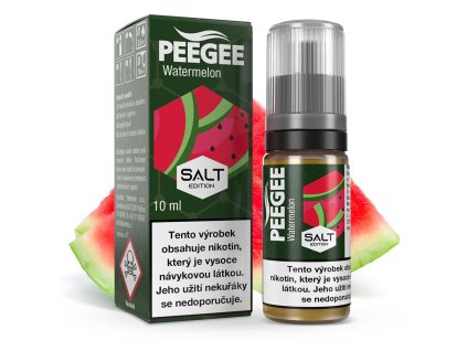PEEGEE Salt - Vodní meloun / Watermelon 10ml (Nikotin 10 mg)