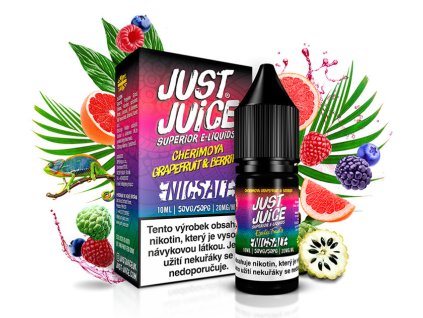nikotinova sul just juice salt cherimoya grapefruit and berries cherimoya grapefruit a bobule 20mg ml
