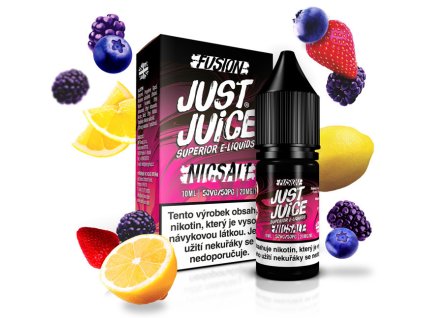 nikotinova sul just juice salt fusion berry burst and lemonade lesni ovoce s citronem 20mg ml