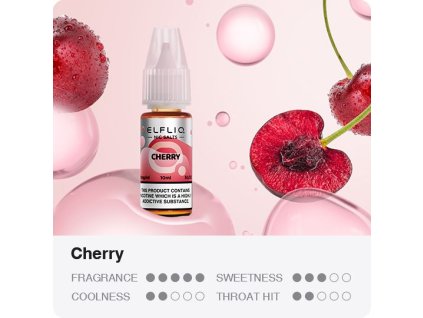 Nikotinová Sůl ELF BAR ElfLiq - Cherry 10ml (Nikotin 10 mg)