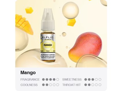 Nikotinová Sůl ELF BAR ElfLiq - Mango 10ml (Nikotin 10 mg)
