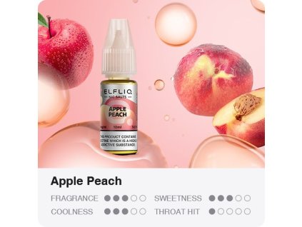 Nikotinová Sůl ELF BAR ElfLiq - Apple Peach 10ml (Nikotin 10 mg)