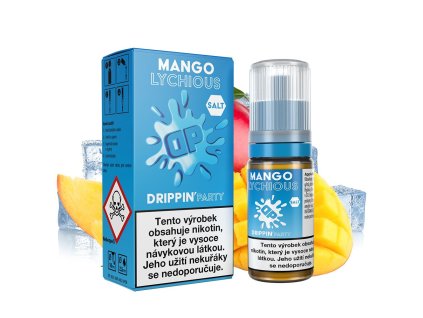 Nikotinová Sůl Drippin Salt Party - Mango Lychious / Chladivé mango a liči 10ml (Nikotin 10 mg)
