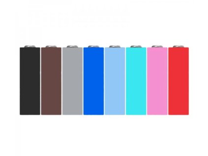 Smršťovací folie pro baterie 18650 - 5 kusů - Jednoduché barvy (Barva Černá (Black))