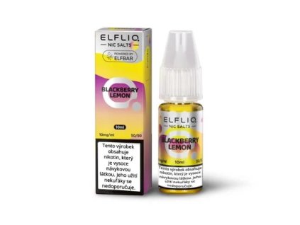 Nikotinová Sůl ELF BAR ElfLiq - Blackberry Lemon 10ml (Nikotin 10 mg)