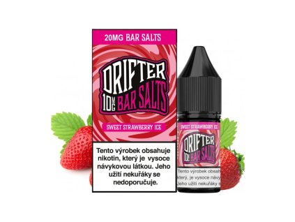 Nikotinová sůl Drifter Bar Salts Sweet Strawberry Ice 10ml (Nikotin 10 mg - Kolek Q)