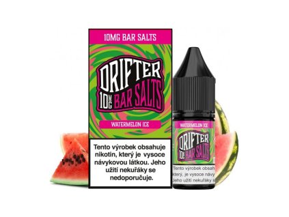 Nikotinová sůl Drifter Bar Salts Watermelon Ice 10ml (Nikotin 10 mg - Kolek Q)