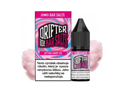 Nikotinová sůl Drifter Bar Salts Cotton Candy Ice 10ml (Nikotin 10 mg - Kolek Q)