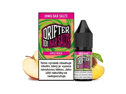 Nikotinová sůl Drifter Bar Salts Apple Peach 10ml (Nikotin 10 mg - Kolek Q)