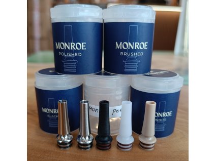 Centenary Mods Drip tip Monroe (Barva Stříbrná broušená (Brushed Silver))