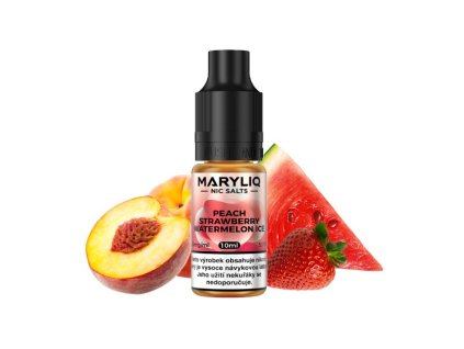Nikotinová Sůl Lost Mary MARYLIQ Peach Strawberry Watermelon Ice 10ml (Nikotin 10 mg)