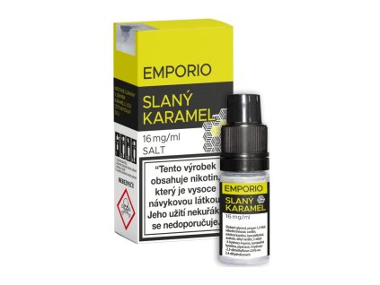 Nikotinová sůl EMPORIO Nic Salt Slaný karamel 10ml (Nikotin 16 mg - Kolek Q)