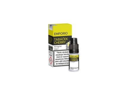 Nikotinová sůl EMPORIO Nic Salt Tabáček Cherry 10ml (Nikotin 16 mg - Kolek Q)