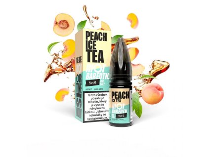 Riot BAR EDTN Salt Peach Ice Tea / Ledový broskvový čaj 10ml (Nikotin 10 mg - Kolek Q)
