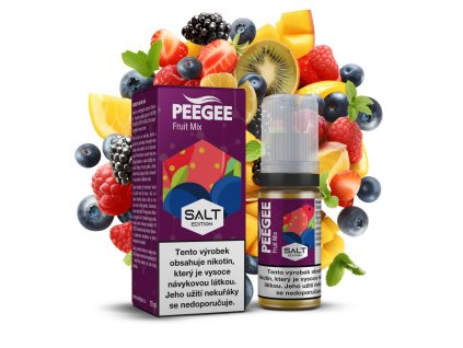PEEGEE Salt - Ovocná směs / Fruit Mix 10ml (Nikotin 10 mg)